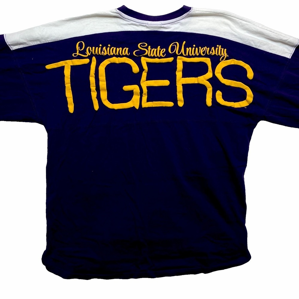 Louisiana State University Jersey Womens Medium Purple Pullover Embossed